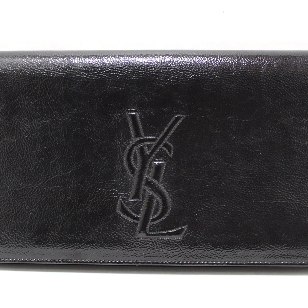🎉🎉HP🎉🎉Yves Saint Laurent YSL Black Patent Belle De Jour Clutch🎉🎉 - Picture 7 of 12
